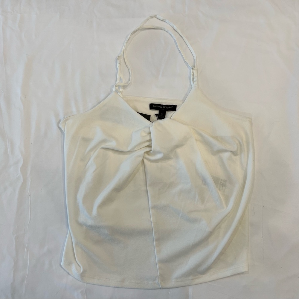 Banana Republic Off-White Women's Halter Top